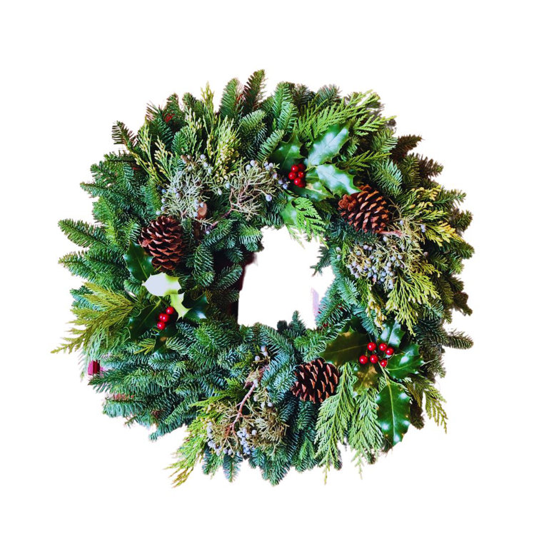 The Holiday Aisle® Handcrafted Fresh Pine 26'' Wreath Wayfair